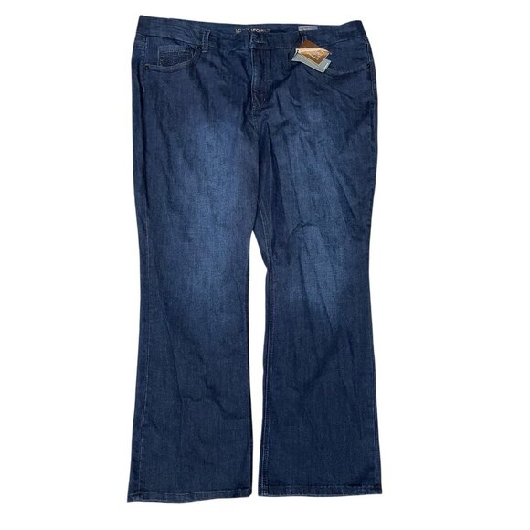 Melissa McCarthy Seven7 Jeans Womens Plus Size 28W Slim Boot Inseam 33 NWT B3 - Picture 1 of 9